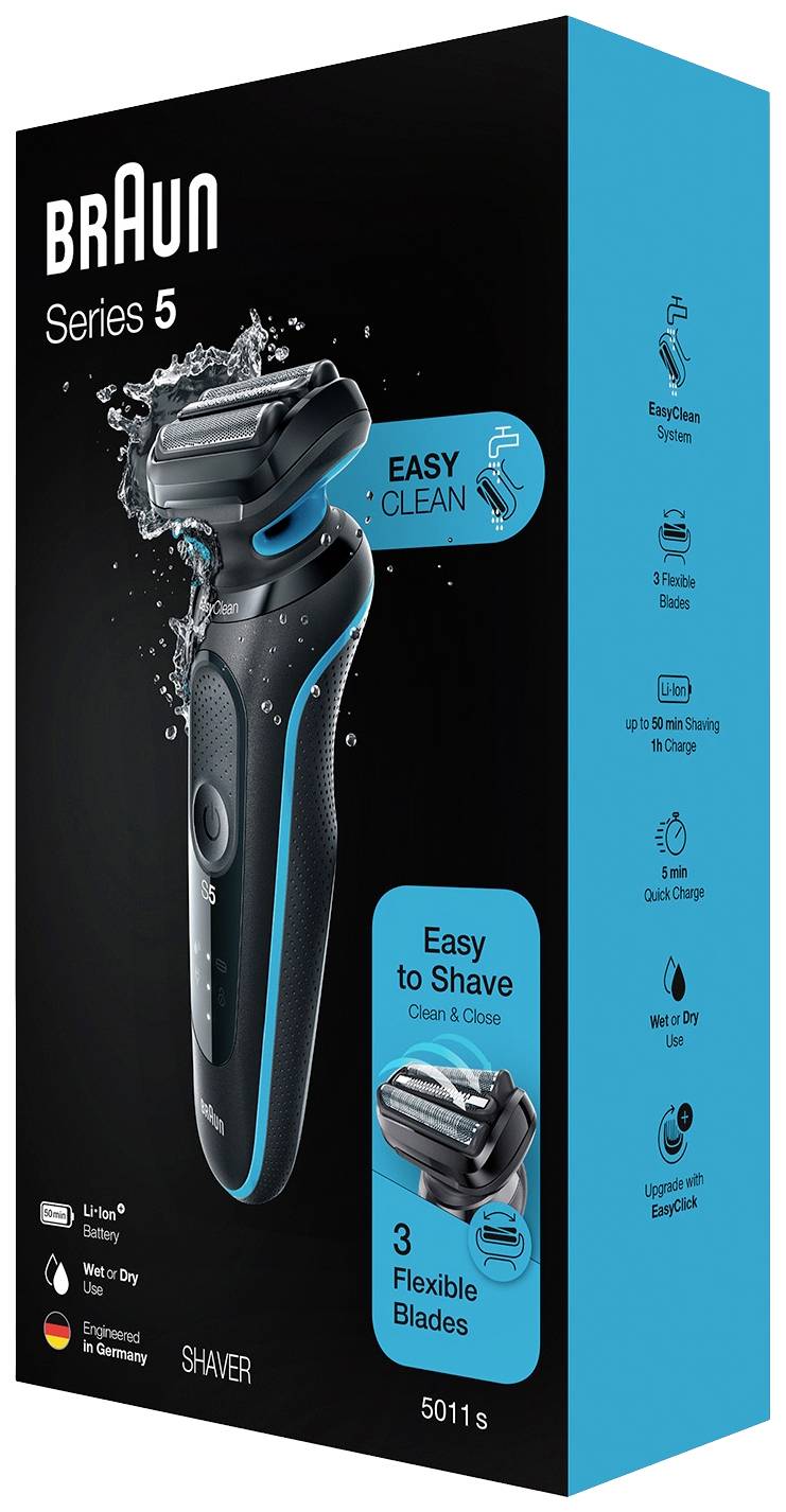 Braun 51-M1000s 51-M1000s Folienrasierer Schwarz/Blau 3