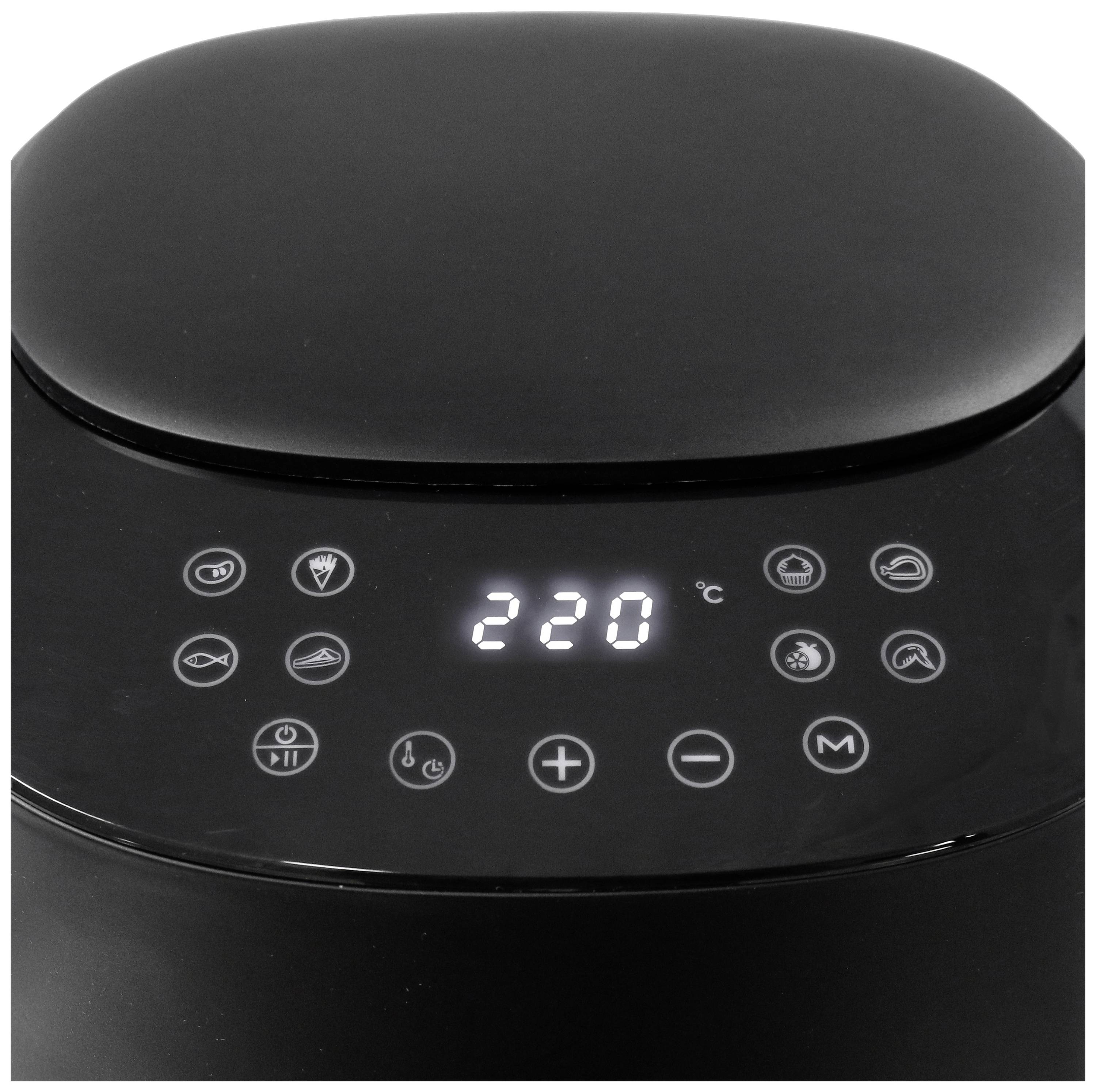 EMERIO AF-129369 Heißluft-Fritteuse 4.5 l 1300 W Schwarz 3